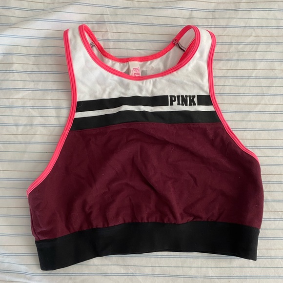 PINK Victoria's Secret Tops - PINK VICTORIA’S SECRET RACERBACK CROP TOP - Size S